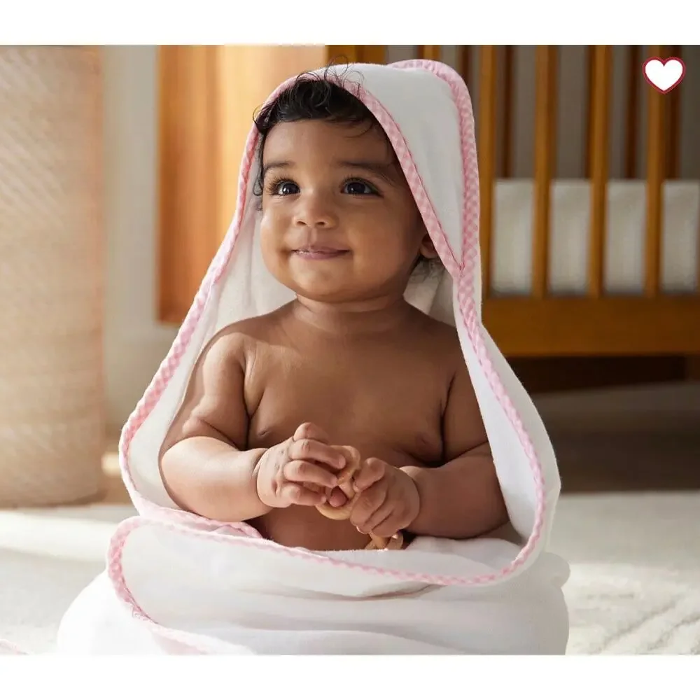 Ralph Lauren Blue Gingham Baby Towel